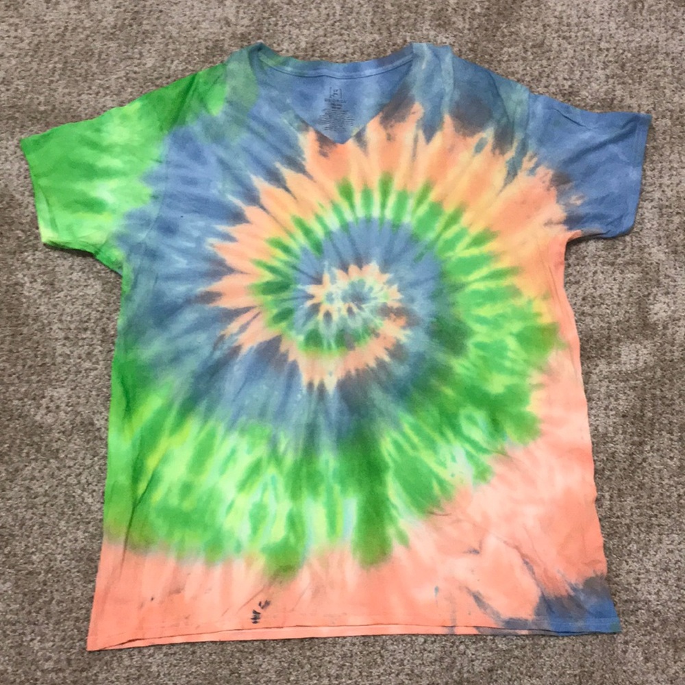 Homemade tie-dye tshirt